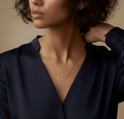 Sentiments Single Name Diamond Necklace